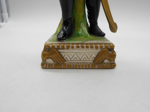 23,5 Cm GRANDE FIGURINE NAPOLÉONIENNE " HUSSARD " EN PORCELAINE ALLEMANDE - Picture 7 of 8