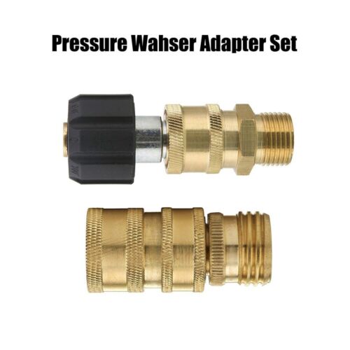 8Stk Hochdruckreiniger Adapter Set 5000PSI M22 3/8 Zoll Schnellkupplung M22 14mm - Bild 6 von 9