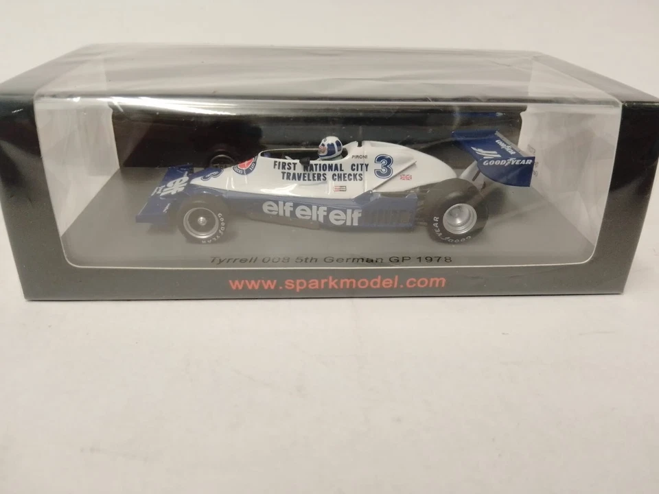 Spark Tyrrell 008 #3 Didier Pironi GP de Alemania 1978 1/43 S7237 Foto 2 de 3