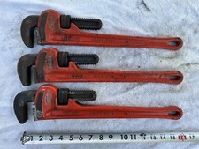 🇺🇸 Lot Of 3 Ridgid 18” Heavy Duty Pipe Wrenches 🇺🇸