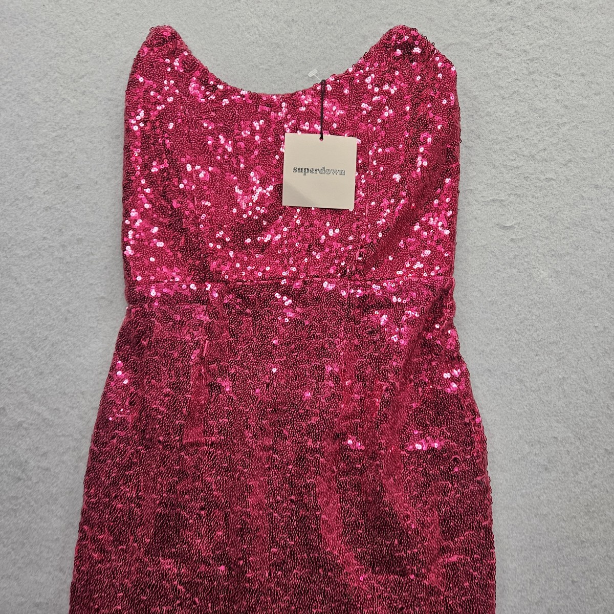 super down pink dress Superdown Letizia Printed Mini Dress