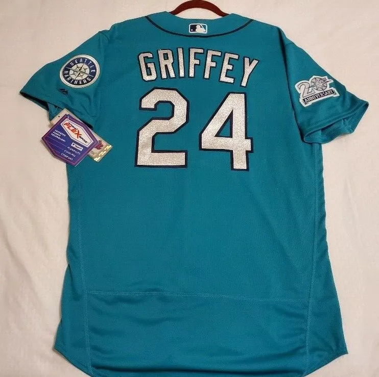 Ken Griffey Jr. Seattle Mariners Majestic Women's Cool Base Player Jersey -  Aqua