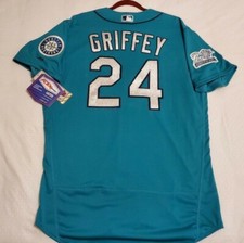 Authentic Majestic 52 2XL SEATTLE MARINERS FLEX BASE KEN GRIFFEY JR. Jersey