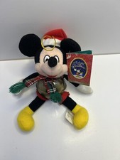 Disney Store An Enchanted Christmas Mickey Mouse Jingle Bell Plush 9  W/ TAG