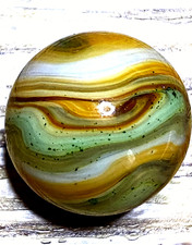 DAS/CHAMPION/WV/JABO STUNNING TRANSLUCENT  AVENTURINE SWIRL SHOOTER .73" M415
