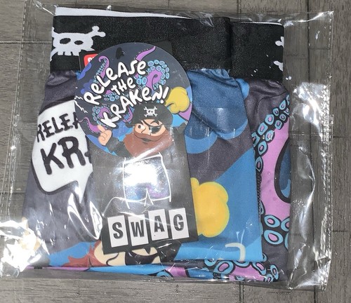 B1 MENS XL SWAG BOXER BRIEFS RELEASE THE KRAKEN UNDERWEAR CEREAL CARTOON OCTOPUS - Picture 4 of 12
