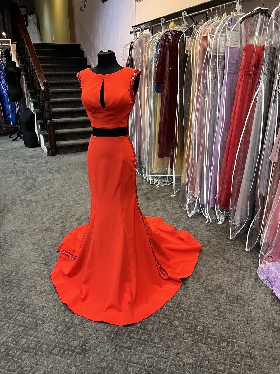 strapless open back dress Red Two Piece Spaghetti Straps A Line Satin Long Prom Dress – Promnova