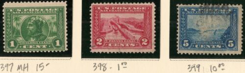 USA (1913) M&U Panama-Pacific Exposition #s 397-403 / $114US (4 pics) 832 - Picture 2 of 4