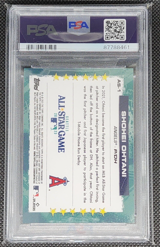 2023 Topps All Star Game Exclusive Wrapper Redemption Shohei Ohtani AS-1 PSA 10 - Picture 2 of 2