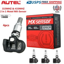 4 Pcs Autel Mx-sensor Tpms 315mhz433mhz 2 In 1 Program Fit Tire Pressure Metal 4 Pcs Autel Mx-sensor Tpms 315mhz433mhz 2 In 1 Program Fit Tire Pressure Metal