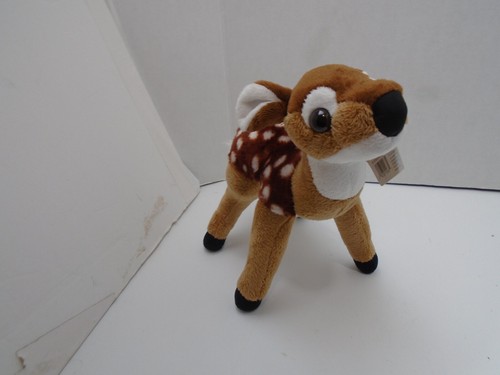 Wild Republic Fawn Baby Deer Realistic Soft Plush Stuffed Animal Spotted 8" Read