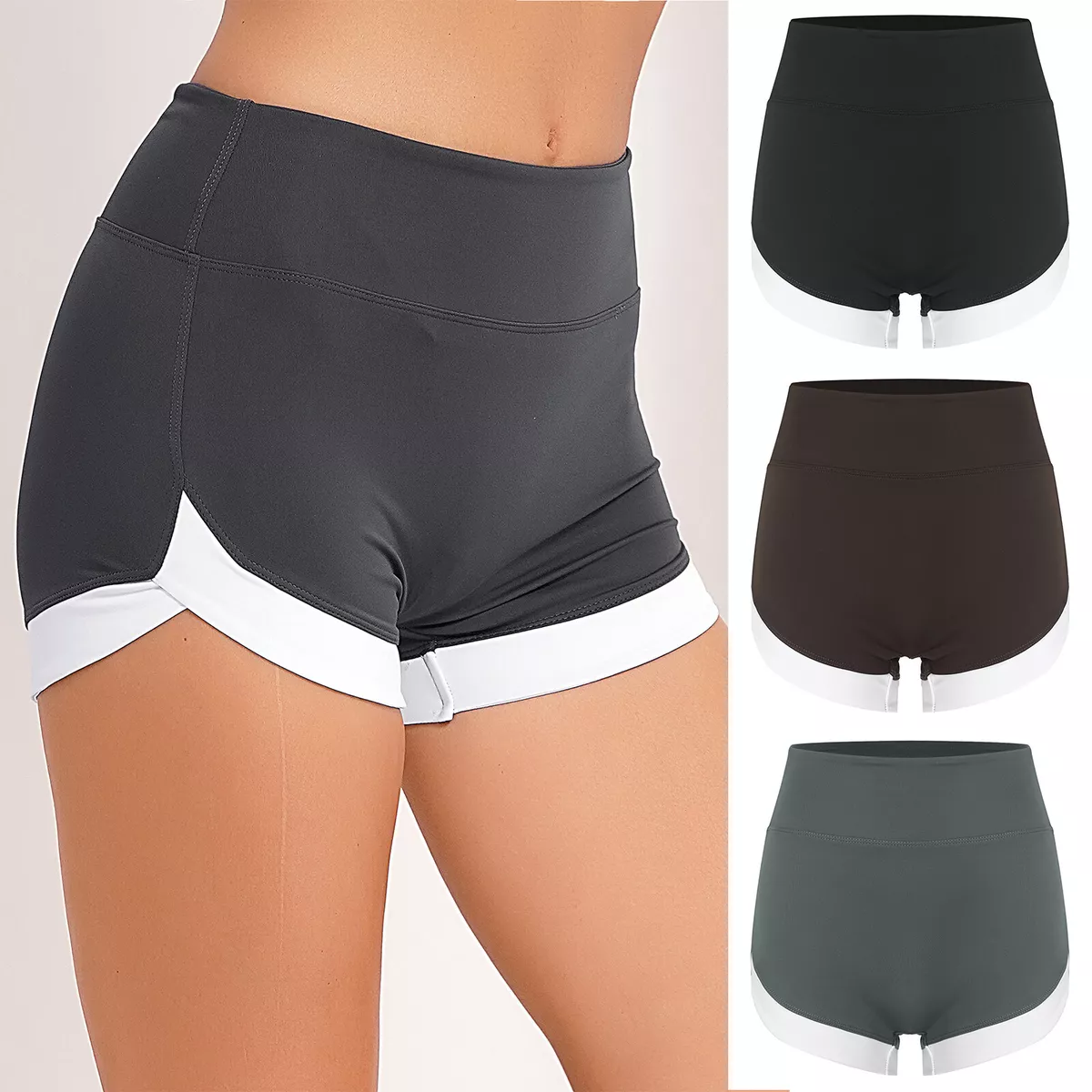 Women Workout Shorts Seamless Yoga Quick Dry Athletic Shorts Pants