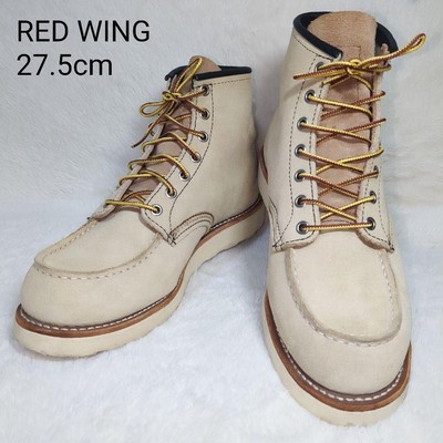 Red Wing Boots 8173 Moc Suede SizeUS9.5E Leather White 014436d | eBay