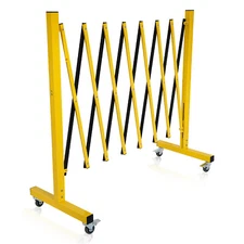Portable Security Barrier 11.5 Feet Long Retractable Metal Traffic Gate