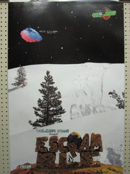 VOLCOM snowboard 2006 ESCRAMBLE 2 sided BIG poster Flawless