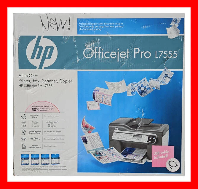 HP OfficeJet Pro L7555 Printer Scan Copy Fax Photo NEW in the BOX! !