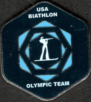 Nice 2006 Torino USA Olympic Biathlon Team NOC Sports Pin