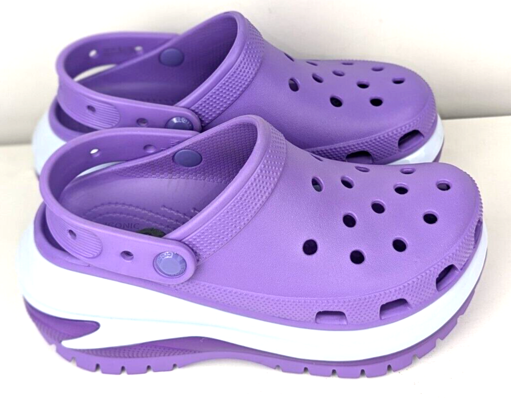 Women 7 Men 5 - CROCS Classic Mega Crush Clog Platform - Galaxy | eBay