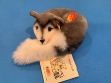 vintage Steiff lying Husky dog