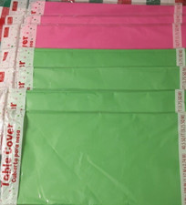 Celebrate Plastic Table Covers 4 Green and 3 Pink 54 x 108 inches NIB