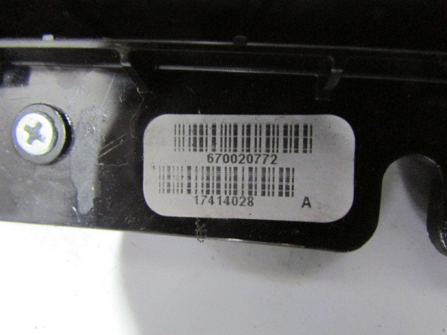 Maserati Ghibli, CD Changer Dashboard Bezel, Used, P/N 670020772