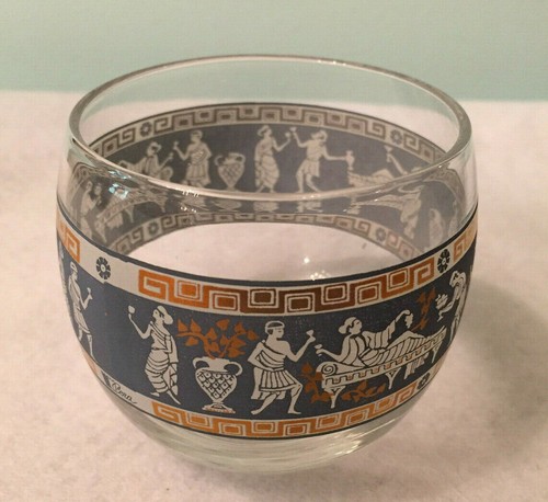 Set 8 Bicchieri Acqua Bevanda Vintage Antica Italia Romana Toga Celebrazione - Foto 7 di 12