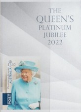 Australia 2022 Queen Elizabeth II Jubilee $3.50 International Post Self Adhesive