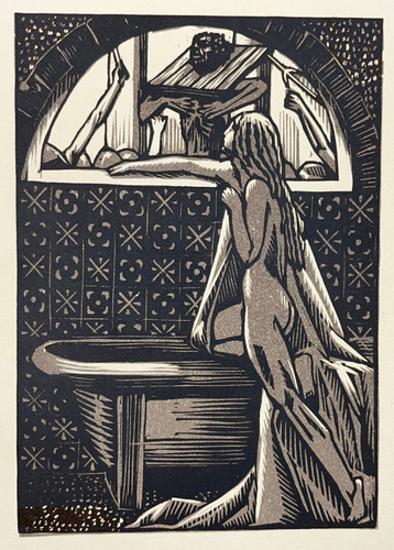 Tentation Saint Antoine RAPHAEL DROUART Curiosa GRAVURE Bois Boutitie ...