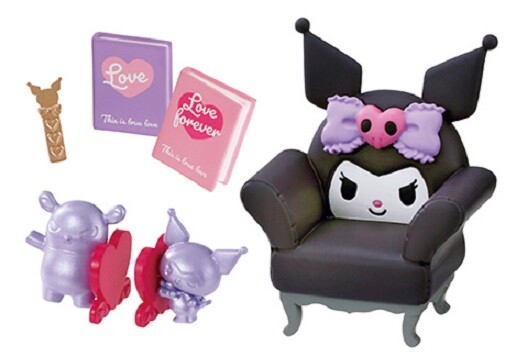 Re-Ment Miniatures Sanrio Kuromi Gothic Room Furniture Set Rement