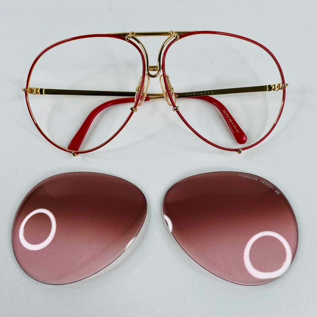 Vtg Porsche Design by Carrera Aviator Sunglasses 5621 36 135