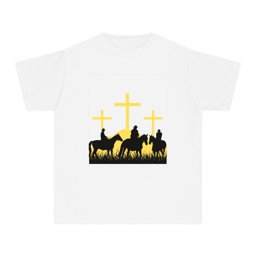Youth Faith & Horses Graphic Tee - Perfect for Faith-based Events - Picture 2 of 61
