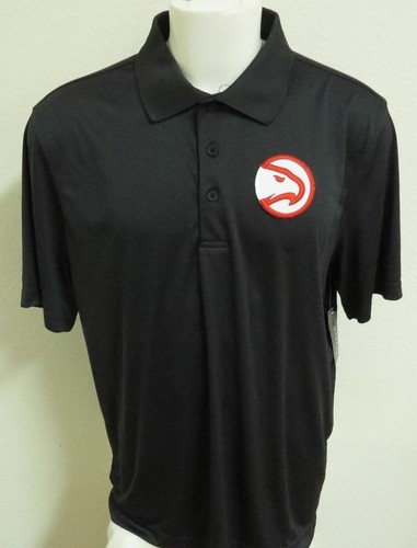 New S-3XL Black Solid Nba Men's Poly #66Q Polo Shirt - Picture 4 of 54