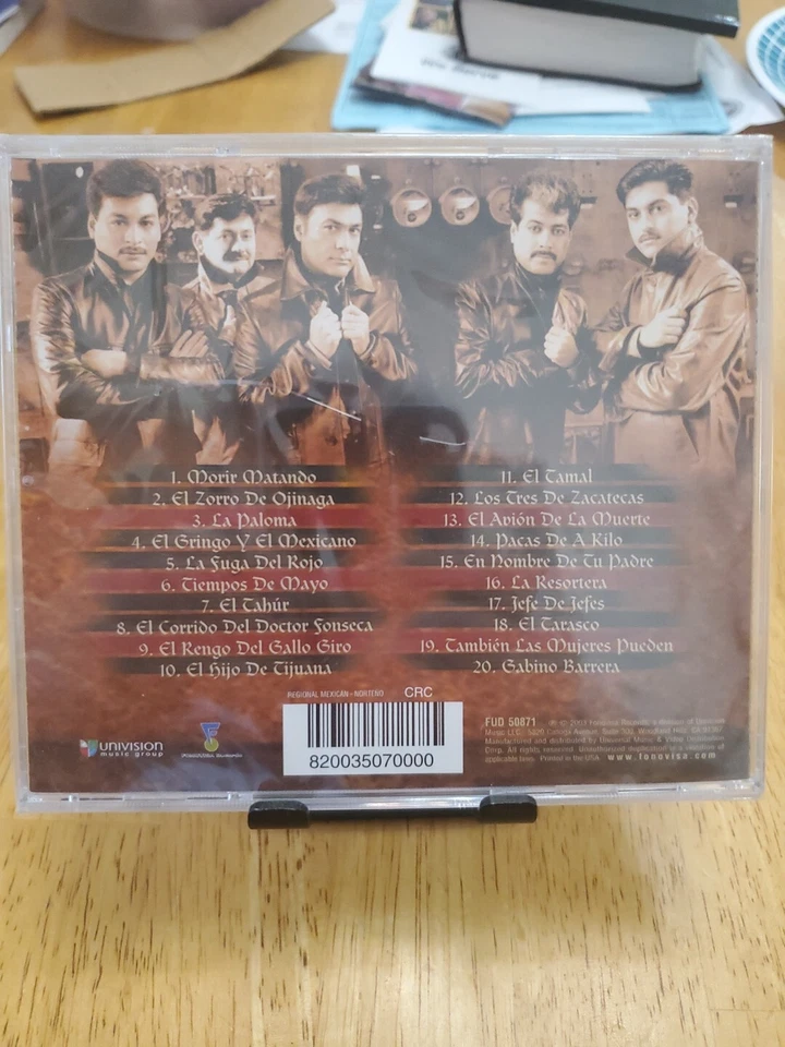 New Sealed LOS TIGRES DEL NORTE "20 CORRIDOS INOLVIDABLES" CD SPECIAL EDITION Foto 3 de 4