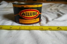 Vintage empty Allube Grease Oil Can No Top Lot 25-22