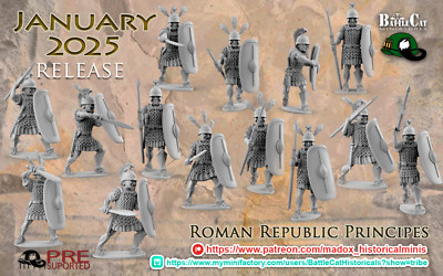 BattleCat Miniatures Ancient Roman Republic Principes Hail Caesar 20mm 28mm 32mm