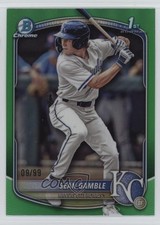 2025 Bowman Draft Chrome Green Refractor 9/99 Sean Gamble #BDC-178 5aj