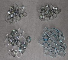 Oetiker 100 pcs 2 EAR CLAMPS 4 sizes 25 pcs each size / range 0.8mm to 20mm
