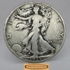 1935 Walking Liberty Half Dollar, 90% Silver - #C58476NQ