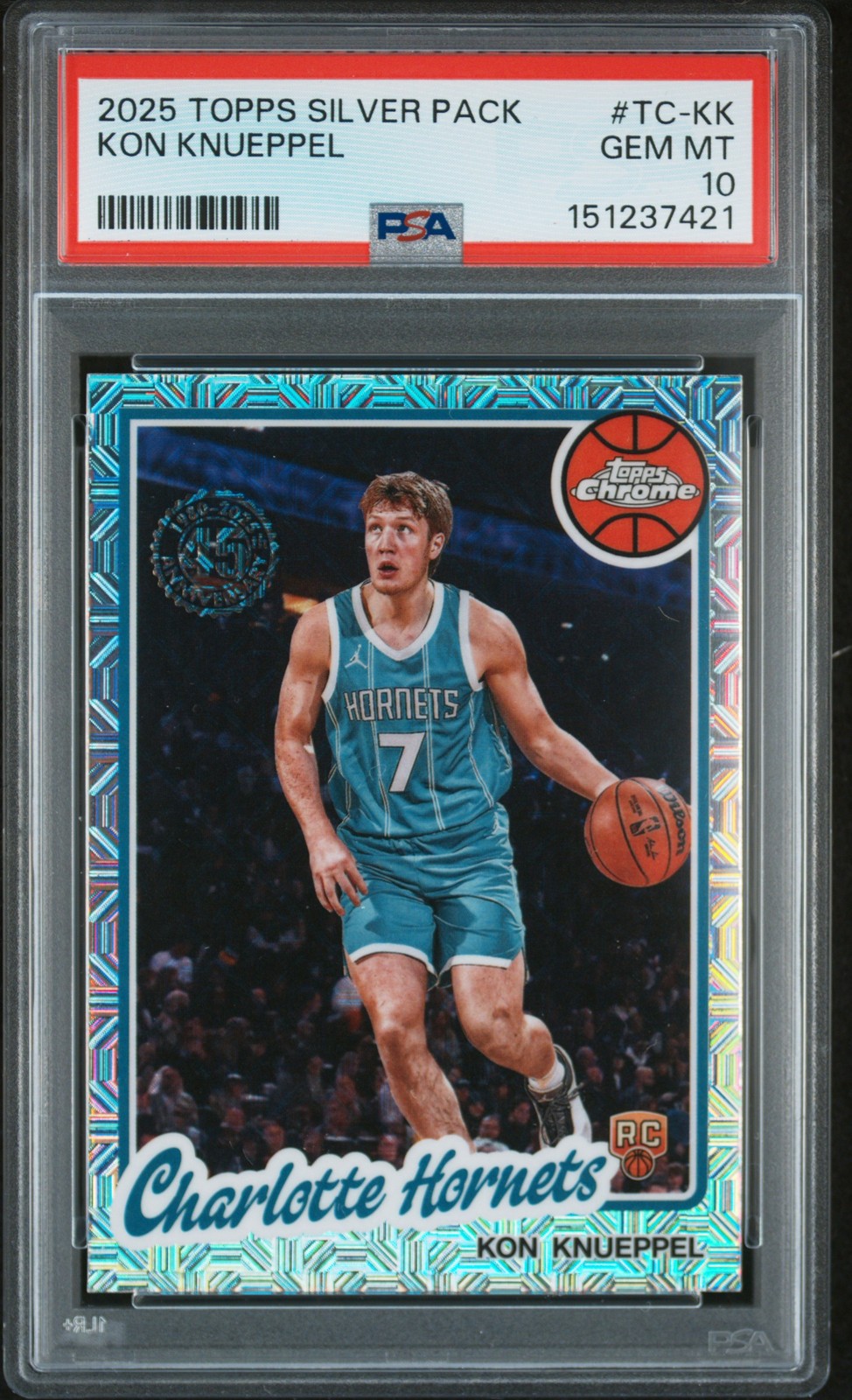 2025 TOPPS SILVER PACK 1980-81 TOPPS CHROME BASKETBALL KON KNUEPPEL PSA 10