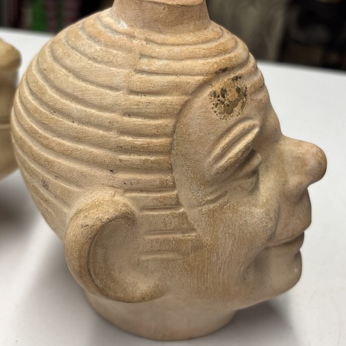 VTG 1950's Smiling Jim Clay Planter Head Ceramic 5.5" & 2nd Chia Pet Head #0 - Picture 4 of 24