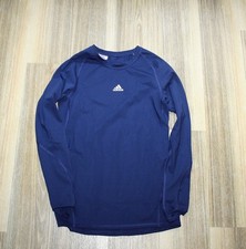 Adidas Langarm Sporthemd Unterziehhemd blau G...