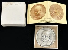 1965 Winston Churchill WWII Medallic Art Co Fine Silver Medal .999 6 oz.