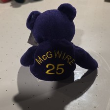 Salvino's Bamm Beano's McGwire 25 Purple Plush Bear Ages 3 and Up, 3-11 Years