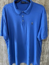 Polo Ralph Lauren Shirt Mens XL Blue Pony Short Sleeve Preppy Casual Classic