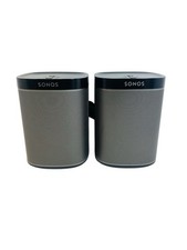 SONOS PAIR OF BLACK SONOS PLAY:1 WIRELESS WI-FI SPEAKERS TESTED WORKS