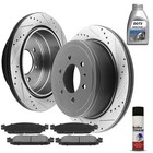 Rear Rotors And Brake Pads For Ford F 150 2006 2007 2008 Lincoln Mark LT 6LUGS