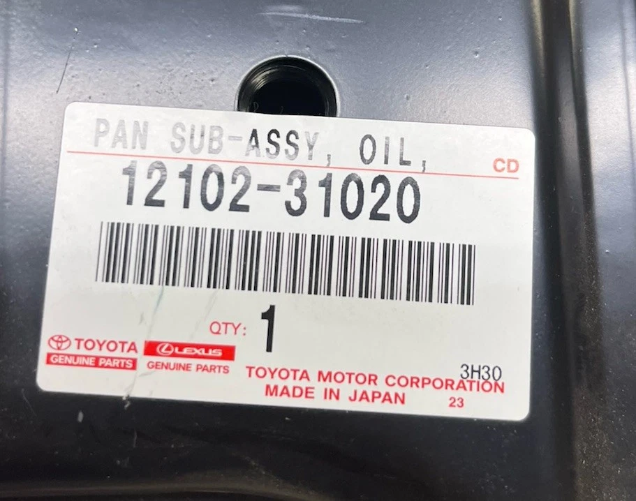 Panela de óleo inferior do motor Toyota 4.0L Tundra Tacoma 2005-2016 1210231020 - Imagem 2 de 4