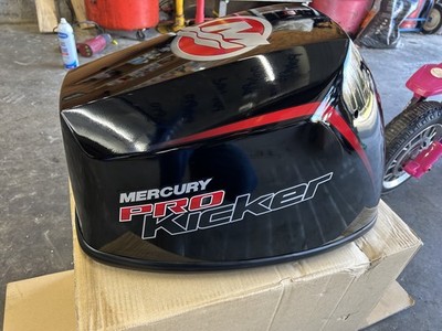 Mercury Marine 9.9 4-Stroke Pro Kicker Black Top Cowl Cowling 8M0223489 EFI 