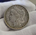 1881 S  US Morgan Silver Dollar $1 XF (Cleaned)