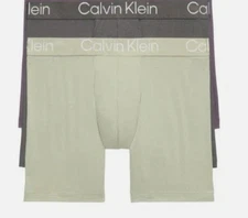 Calvin Klein Mens Ultra Soft Modern Stretch Boxer Underwear Size M 3 Pack
